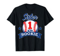 Sister Rookie 1St Birthday Baseball Theme T-Shirt - Novelty Apparel Unisex - T-Shirt, Sweatshirt, Hoodie