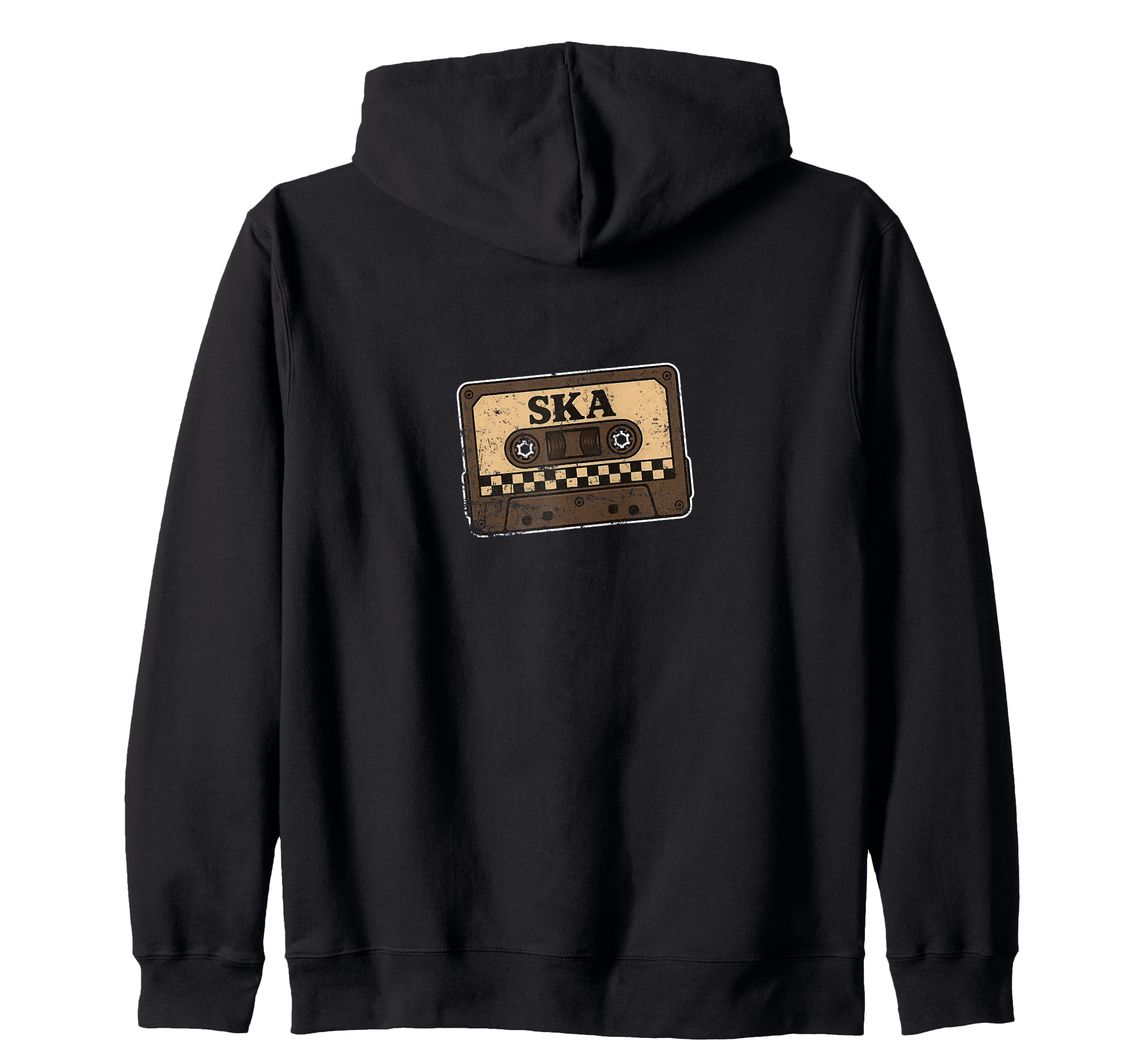 Ska Cassette Tape Checker Ska Music Hoodie - Novelty Apparel for Adults - T-Shirt, Sweatshirt, Hoodie