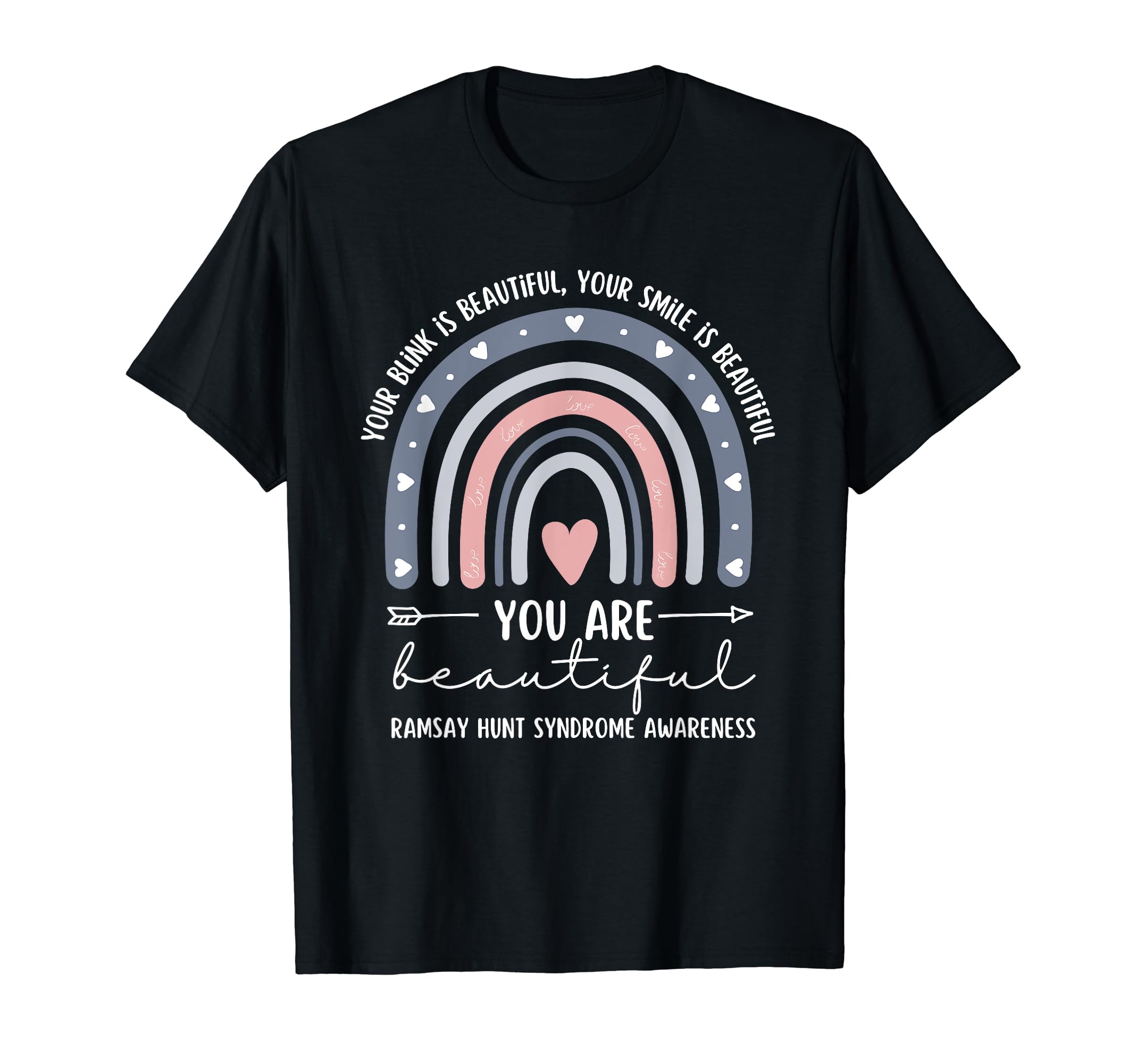 Ramsay Hunt Syndrome Awareness Boho T-Shirt - Unique Graphic Men Women - T-Shirt, Sweatshirt, Hoodie