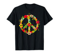 Peace Symbol Hippie Flower Love Peace T-Shirt - Unique Graphic Unisex - T-Shirt, Sweatshirt, Hoodie