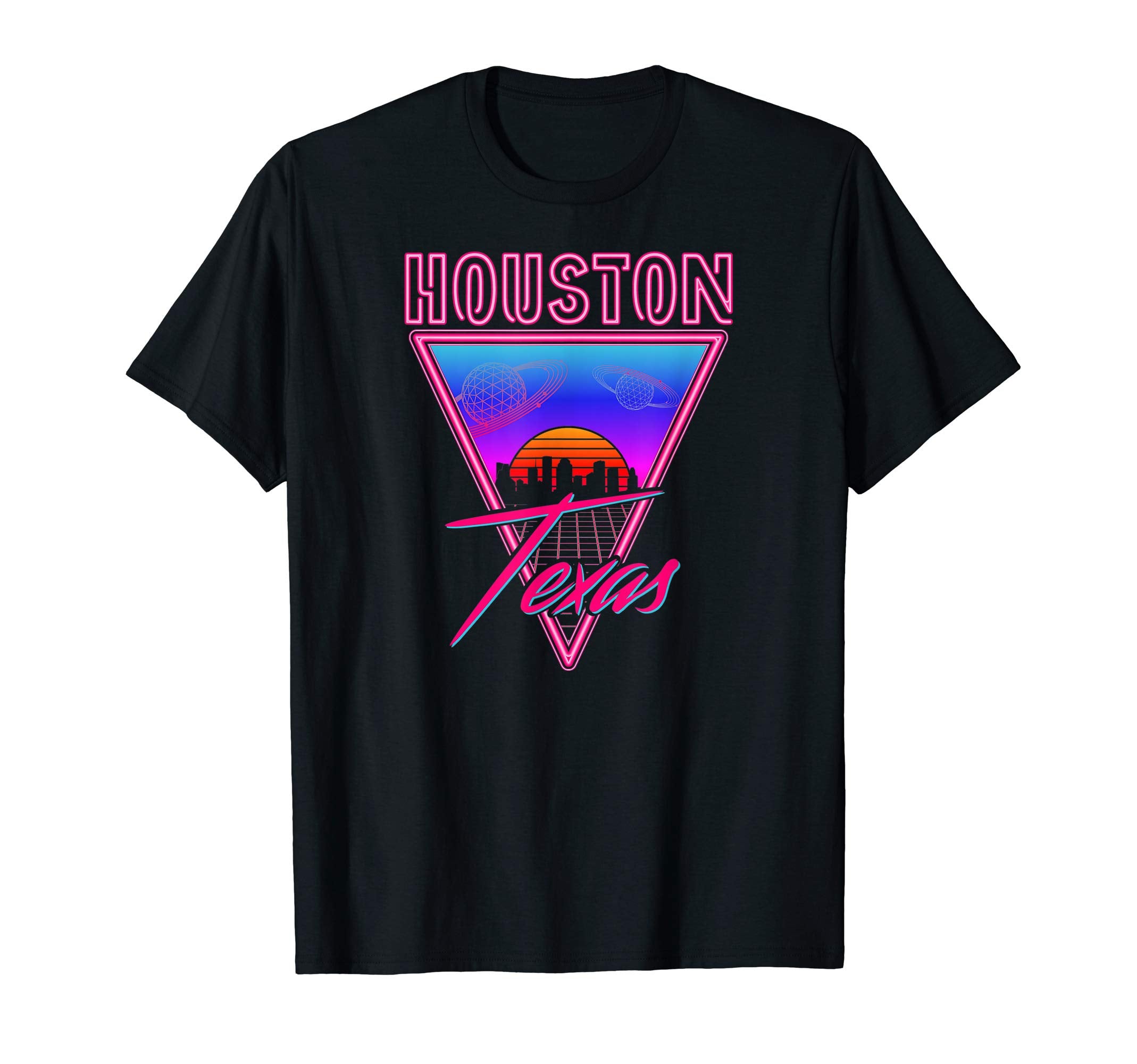 Houston Texas Vaporwave Aesthetic T-Shirt - Aesthetic Graphic Unisex - T-Shirt, Sweatshirt, Hoodie