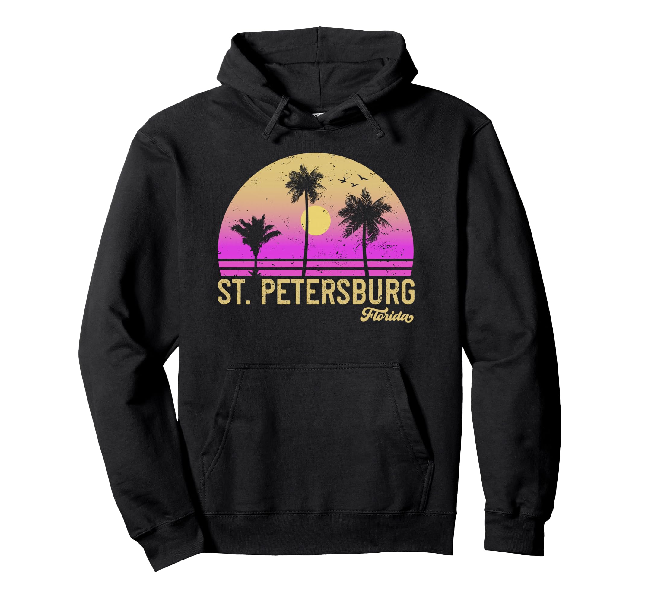 St Petersburg Florida Sunset Hoodie - Graphic Print Unisex - T-Shirt, Sweatshirt, Hoodie