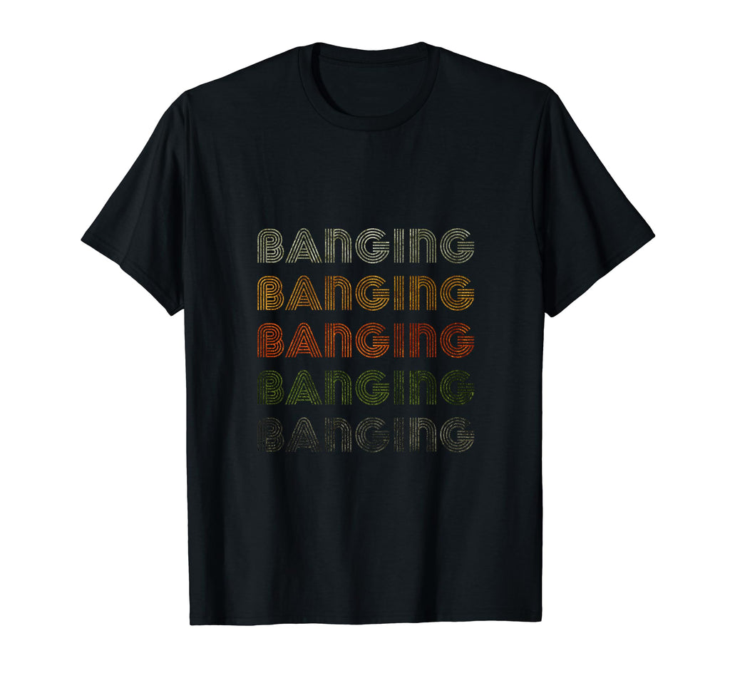 Love Heart Banging Grunge Black T-Shirt - Fun Novelty Design for Adults - T-Shirt, Sweatshirt, Hoodie