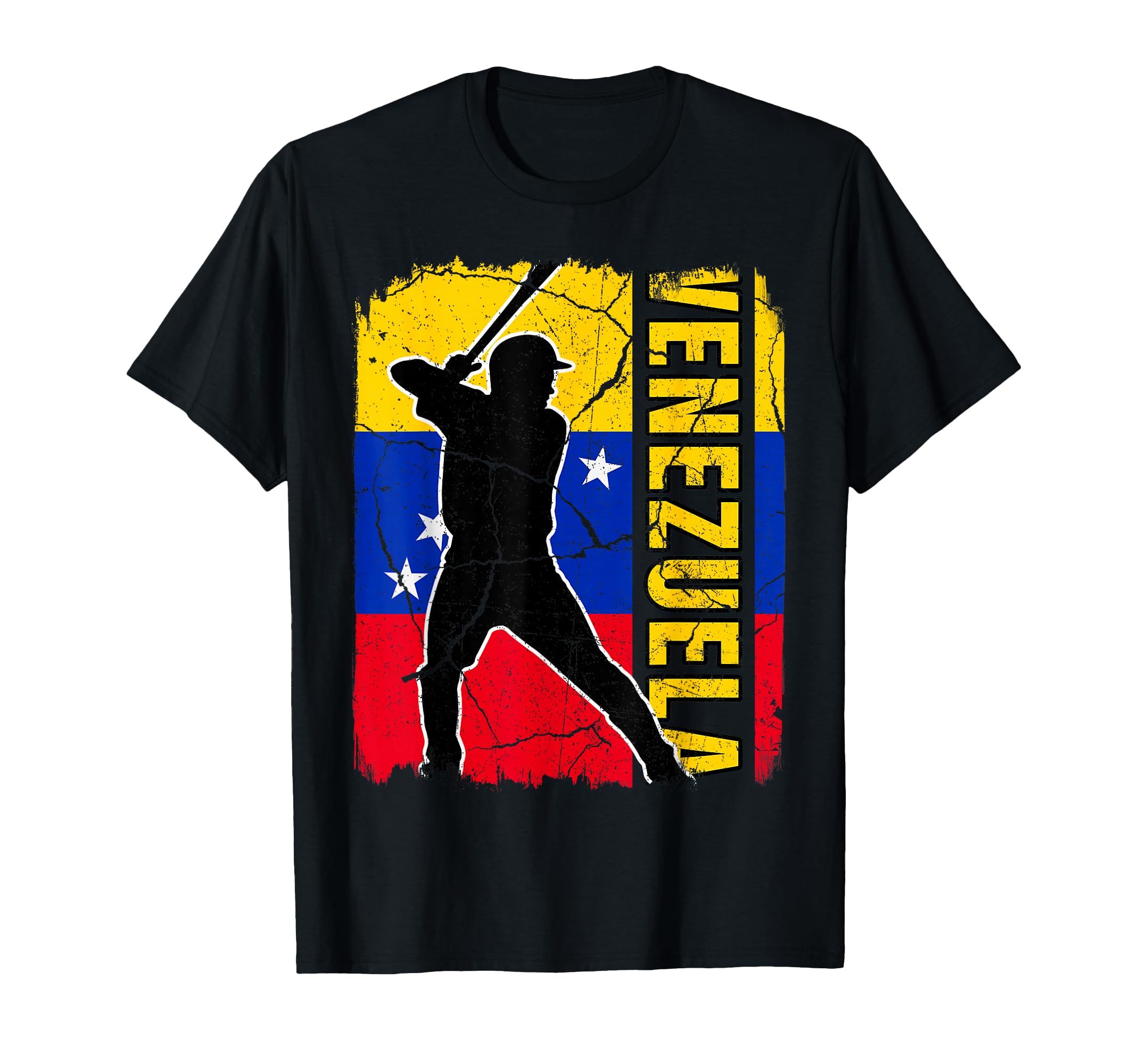 Venezuelan Baseball Player Venezuela Flag T-Shirt - Novelty Apparel Unisex - T-Shirt, Sweatshirt, Hoodie