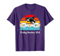Friday Harbor Wa Distressed Orca T-Shirt - Custom Art Print Men Women - T-Shirt, Sweatshirt, Hoodie