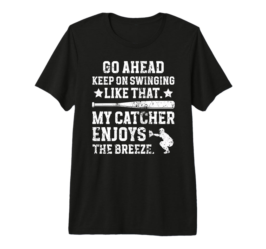Funny Baseball Catcher Mom T-Shirt - Fun Novelty Design for Adults - T-Shirt, Sweatshirt, Hoodie