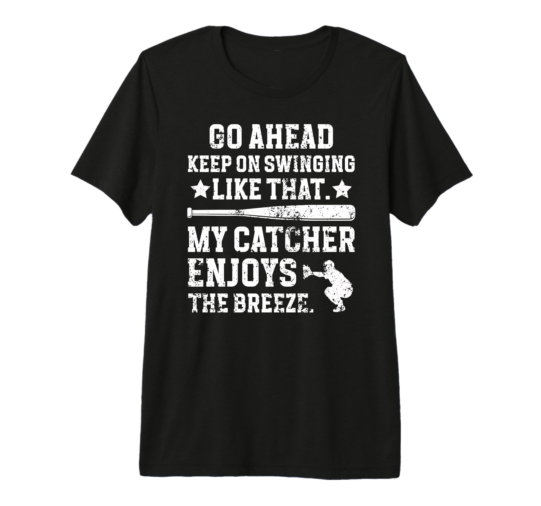 Funny Baseball Catcher Mom T-Shirt - Fun Novelty Design for Adults - T-Shirt, Sweatshirt, Hoodie