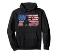 Baseball Flag Catcher Patriotic Ball Hoodie - Minimalist Print for Adults - T-Shirt, Sweatshirt, Hoodie