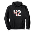 Baseball Player Jersey Number 42 42 Hoodie - Unique Graphic Men Women - T-Shirt, Sweatshirt, Hoodie