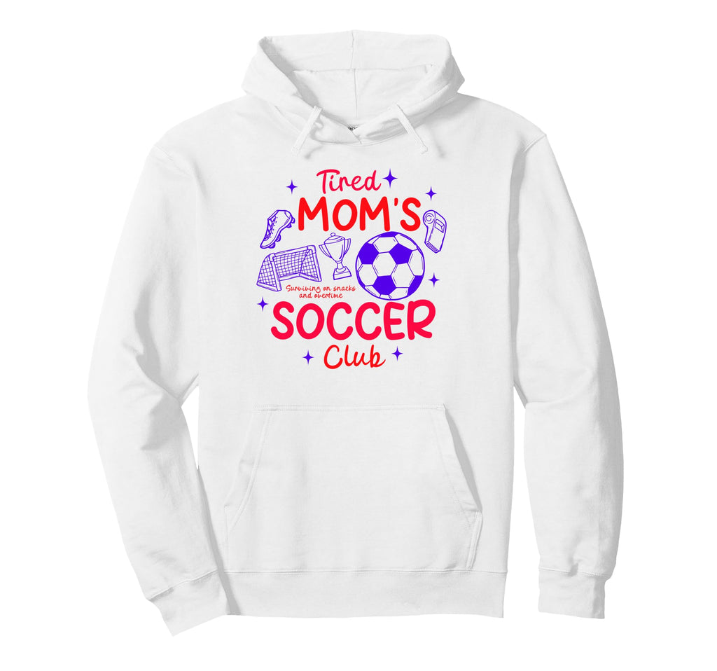 Soccer Mom Soccer Mama Game Day Hoodie - Aesthetic Graphic for Adults - T-Shirt, Sweatshirt, Hoodie