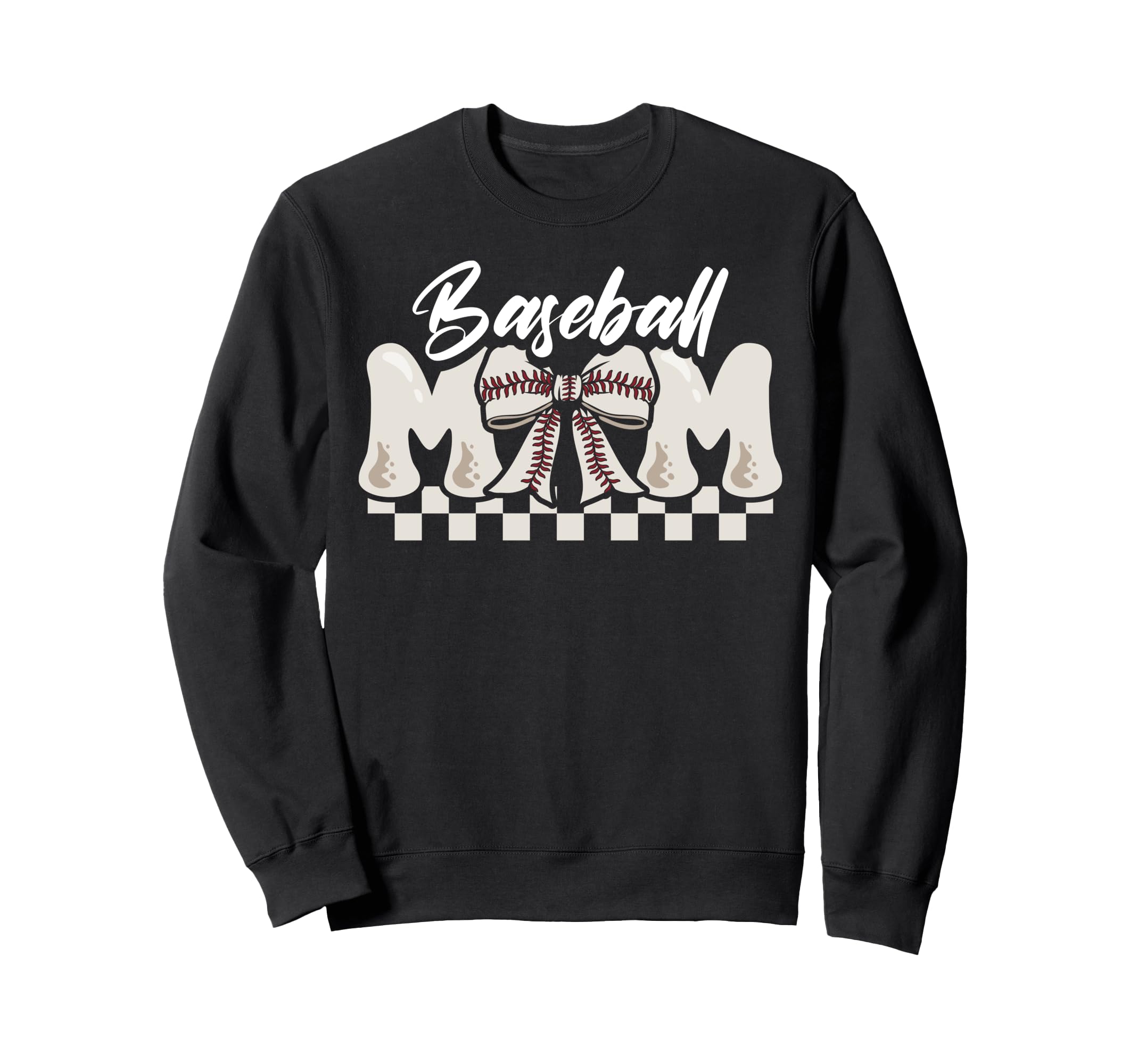 Baseball Mom Mothers Day Sweatshirt - Casual Everyday Wear Men Women - T-Shirt, Sweatshirt, Hoodie