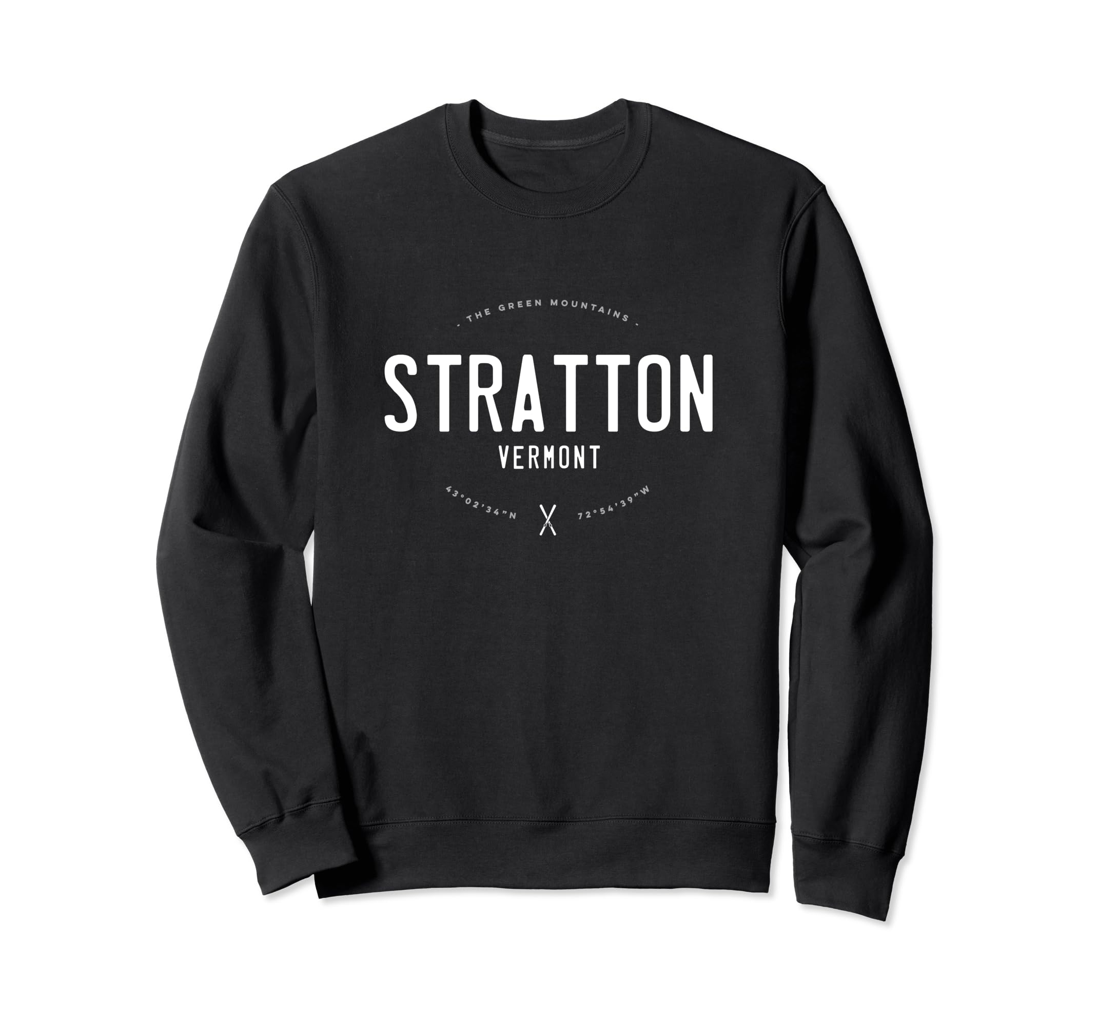 Stratton Vermont Distressed Ski Sweatshirt - Streetwear Style for Adults - T-Shirt, Sweatshirt, Hoodie
