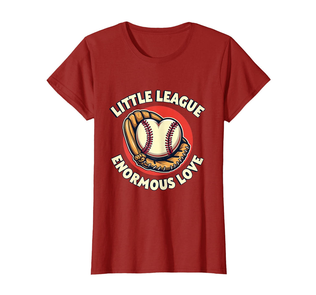 Little League Enormous Love Baseball T-Shirt - Fun Novelty Design Unisex - T-Shirt, Sweatshirt, Hoodie