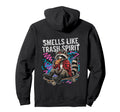 Smells Like Trash Spirit Funny Raccoon Hoodie - Minimalist Print Unisex - T-Shirt, Sweatshirt, Hoodie