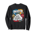 Raised Old School Hip Hop Cassette Sweatshirt - Novelty Apparel for Adults - T-Shirt, Sweatshirt, Hoodie