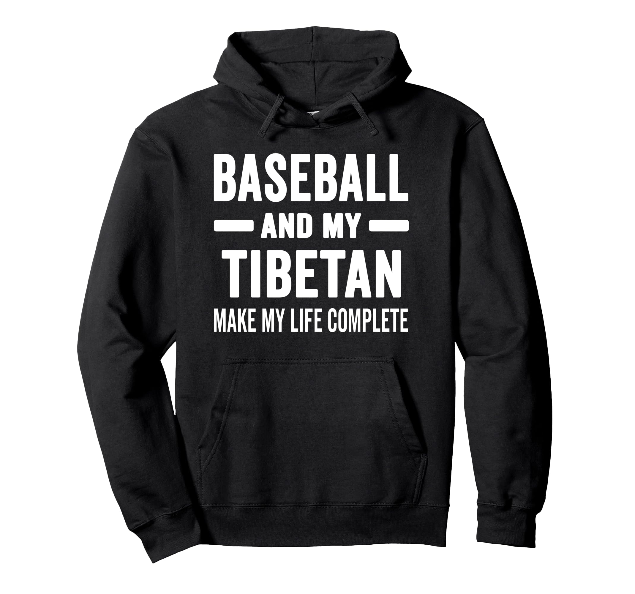 Baseball And My Tibetan Mama Dog Lover Hoodie - Novelty Apparel for Adults - T-Shirt, Sweatshirt, Hoodie