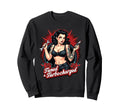 Tuned Turbocharged Car Tuning Pin Up Sweatshirt - Unique Graphic Men Women - T-Shirt, Sweatshirt, Hoodie