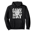 Game Day Baseball Glove And Ball Hoodie - Casual Everyday Wear Unisex - T-Shirt, Sweatshirt, Hoodie