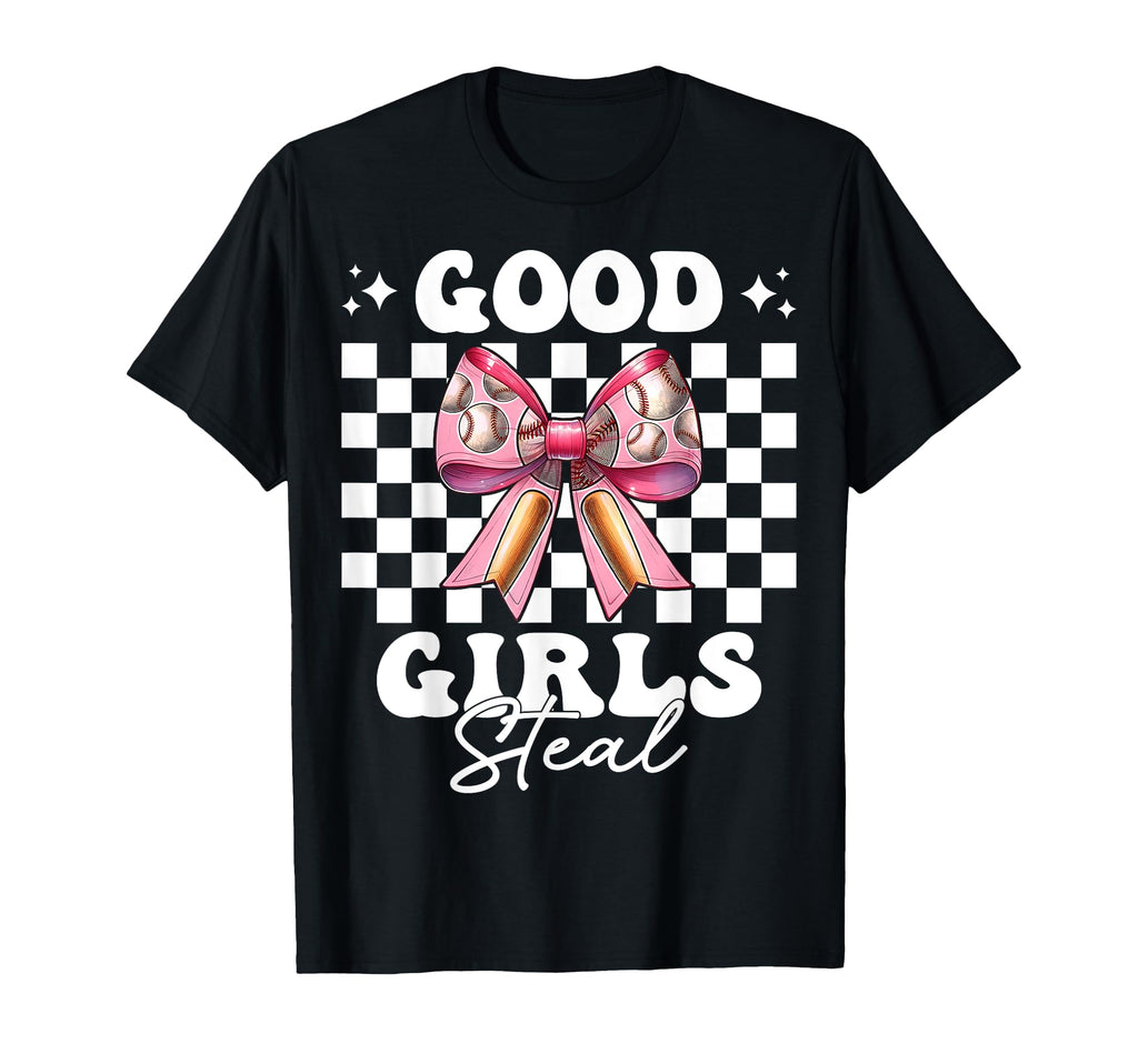 Baseball Mom Mothers Day Coquette Bow T-Shirt - Novelty Apparel for Adults - T-Shirt, Sweatshirt, Hoodie