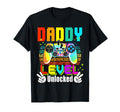 Daddy Level Unlocked Leveled Up To Dad T-Shirt - Graphic Print Unisex - T-Shirt, Sweatshirt, Hoodie