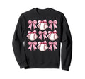 Coquette Bow Baseball Game Day Sweatshirt - Fun Novelty Design Men Women - T-Shirt, Sweatshirt, Hoodie