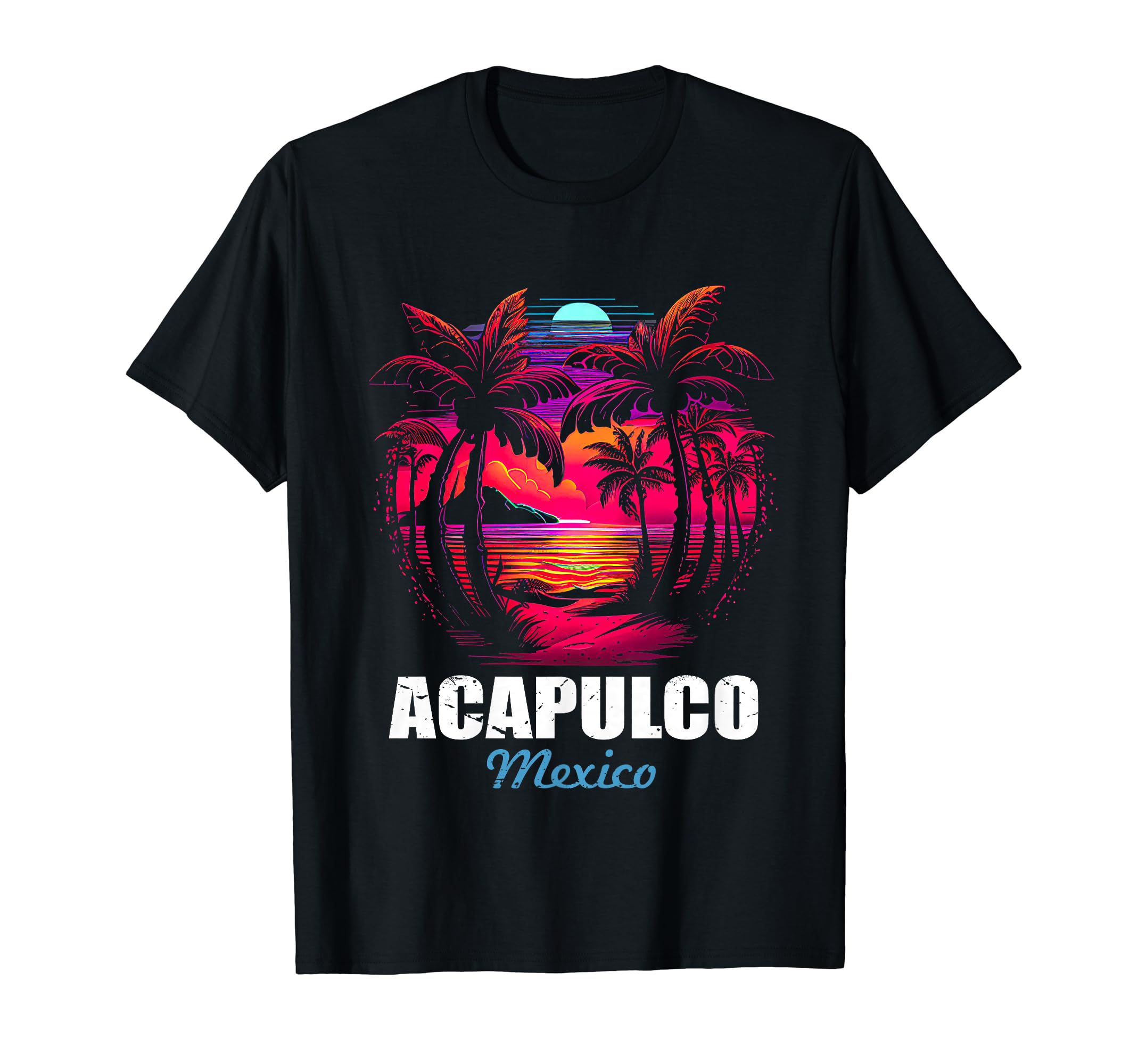 Acapulco Mexico Sunset Vacation T-Shirt - Novelty Apparel for Adults - T-Shirt, Sweatshirt, Hoodie