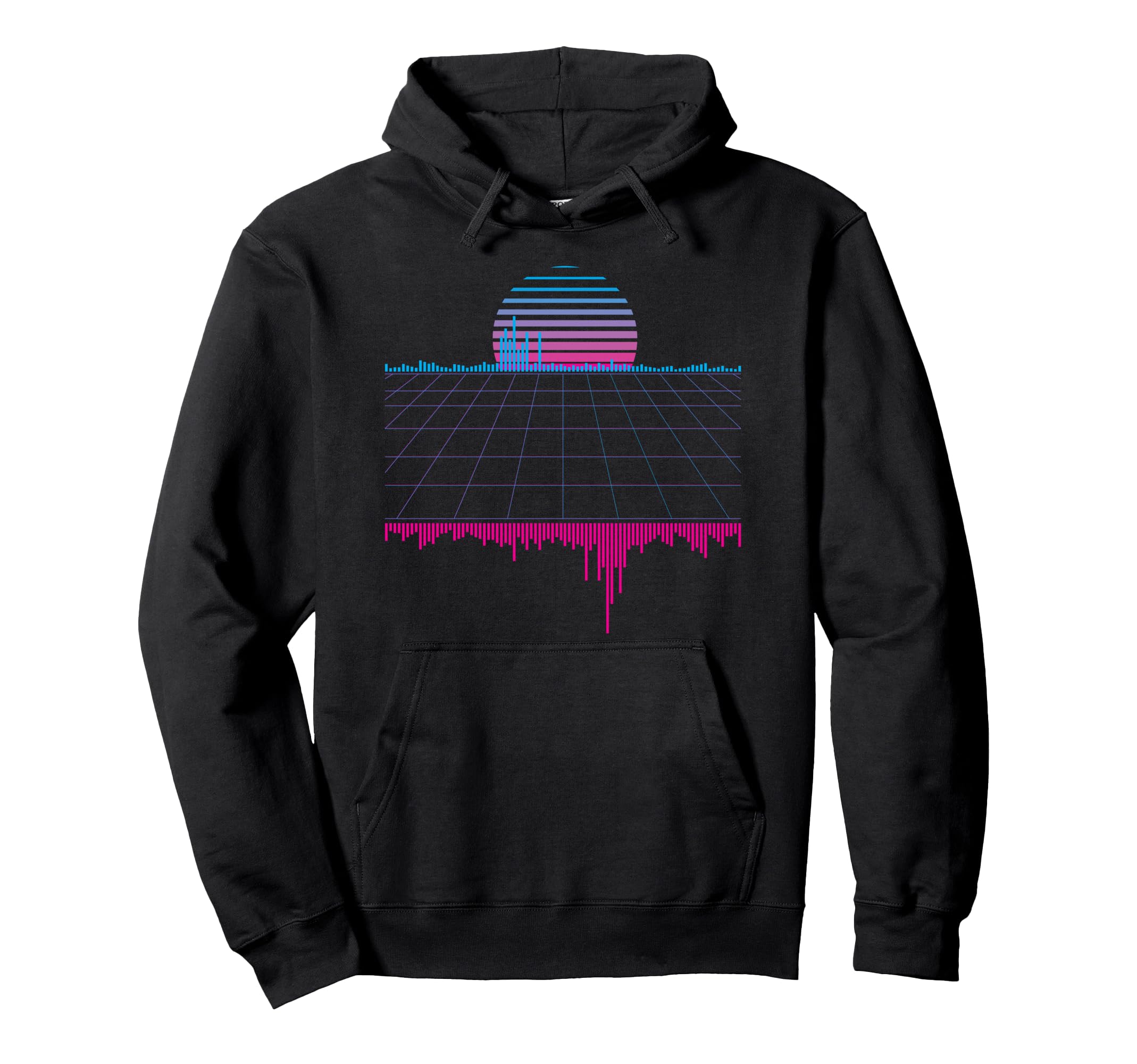 Outrun Synthwave Vaporwave Hoodie - Casual Everyday Wear for Adults - T-Shirt, Sweatshirt, Hoodie