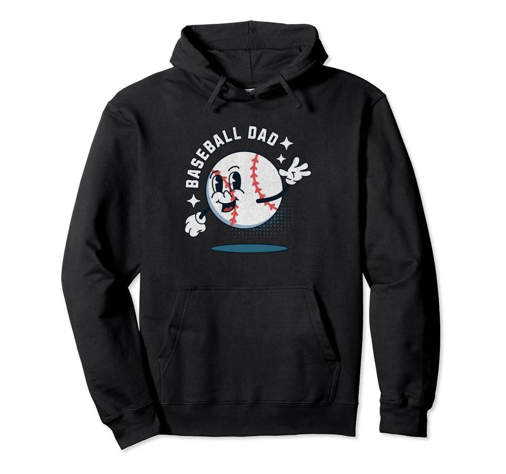 Baseball Dad Baseball Season Sports Player Hoodie - Trendy Graphic Unisex - T-Shirt, Sweatshirt, Hoodie