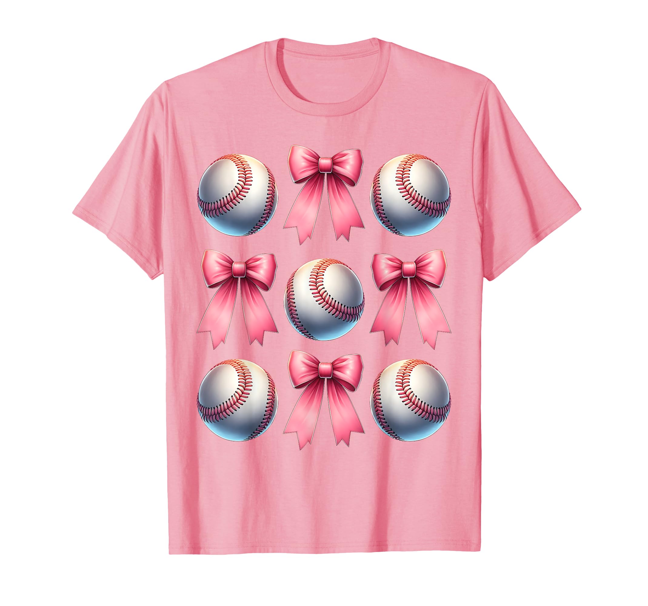 Coquette Bow Baseball Player T-Shirt - Casual Everyday Wear for Adults - T-Shirt, Sweatshirt, Hoodie