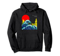Japan Wave Grunge Anime Vaporwave Skyline Hoodie - Trendy Graphic Unisex - T-Shirt, Sweatshirt, Hoodie