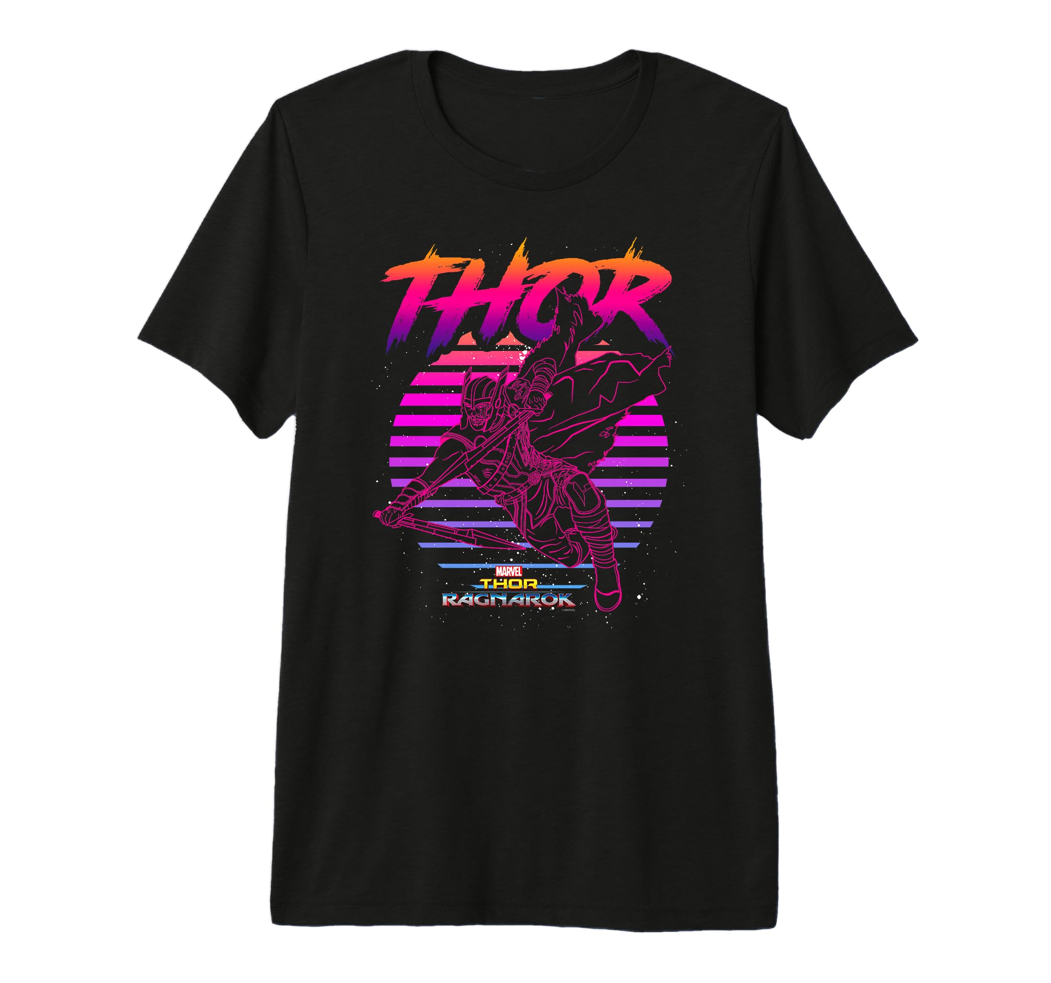 Marvel Thor Ragnarok 80S Sunset T-Shirt - Casual Everyday Wear for Adults - T-Shirt, Sweatshirt, Hoodie