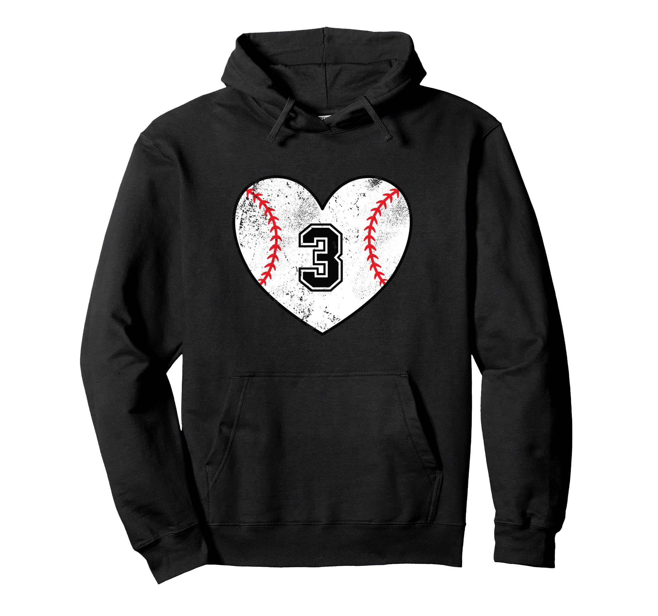 Baseball Heart Player 3 Baseball Mom Hoodie - Custom Art Print for Adults - T-Shirt, Sweatshirt, Hoodie