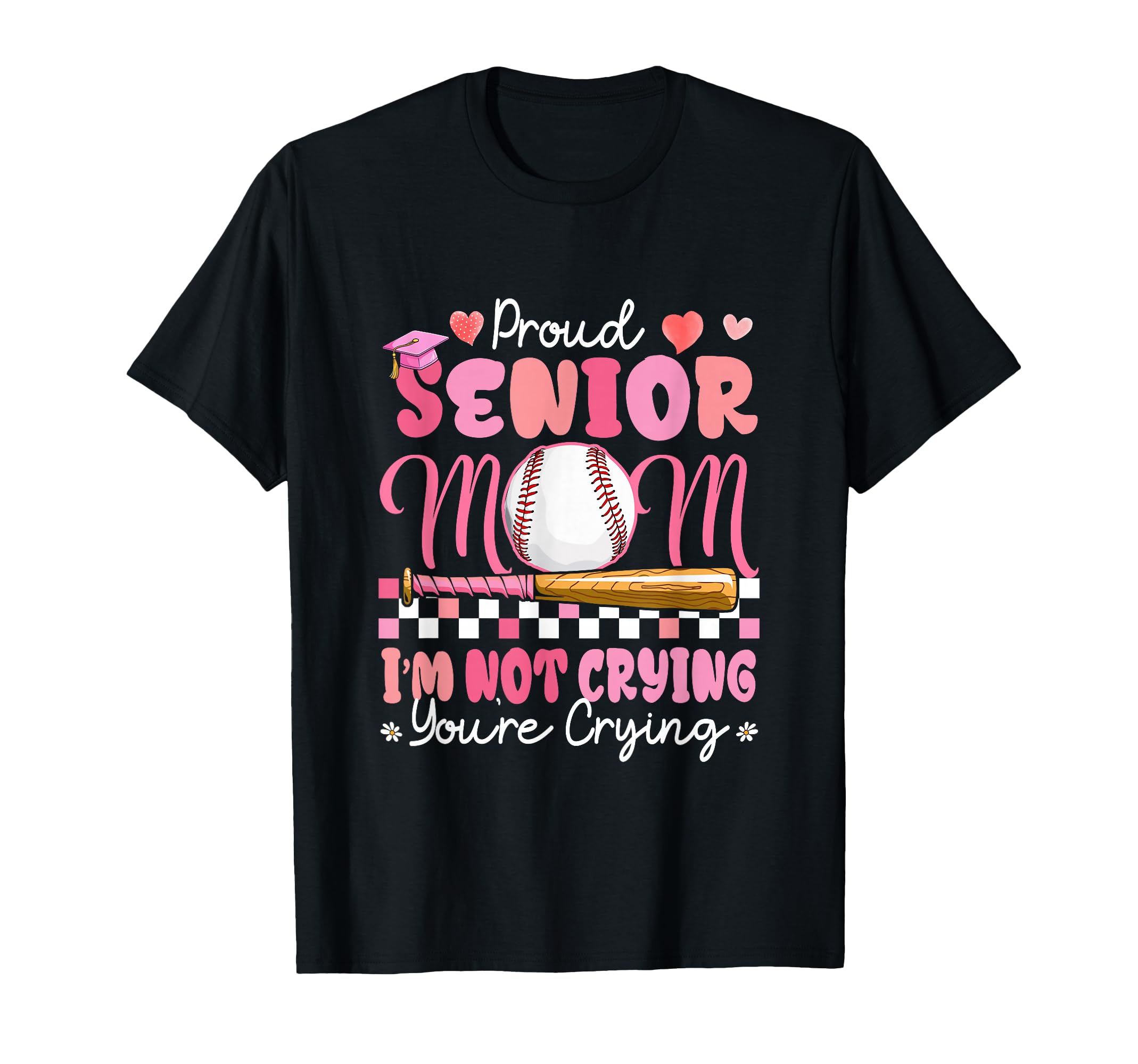 Proud Senior Mom Funny Joke Crying T-Shirt - Unique Graphic Unisex - T-Shirt, Sweatshirt, Hoodie
