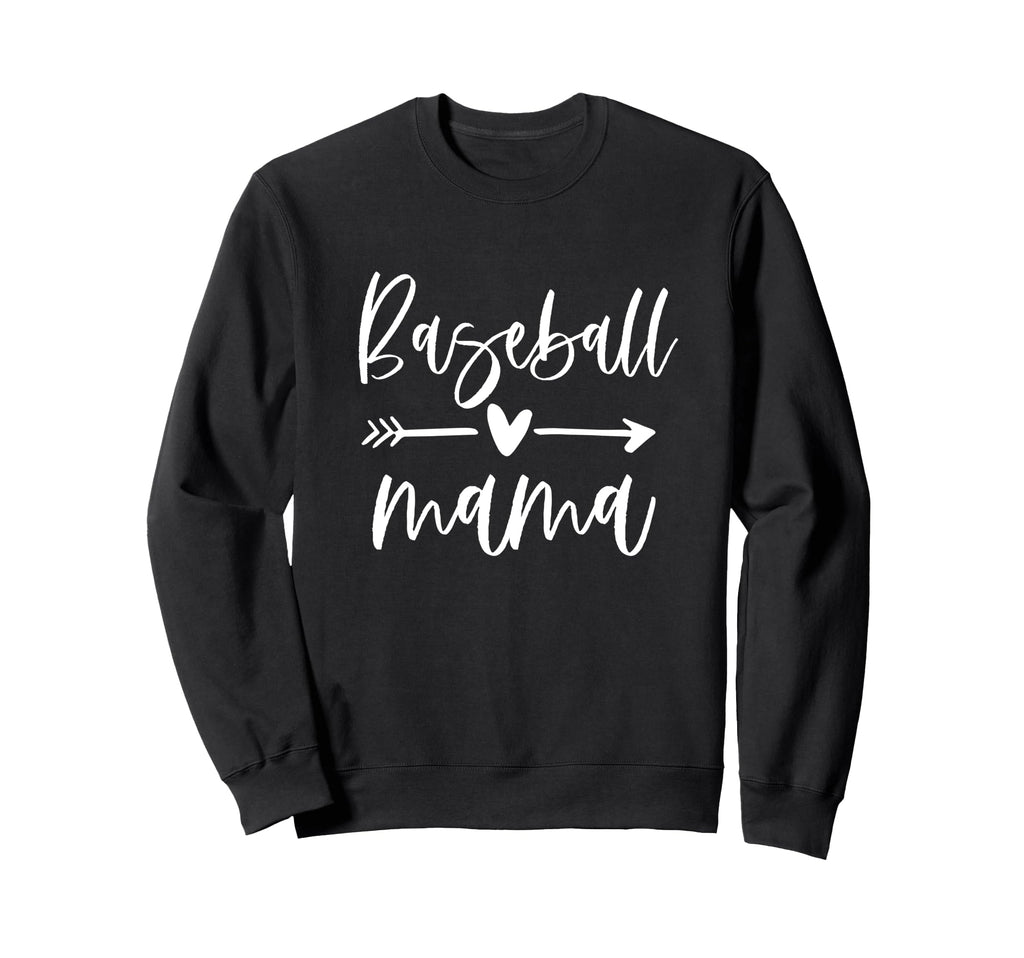 Mom Baseball Mama Love Sports Sweatshirt - Casual Everyday Wear Unisex - T-Shirt, Sweatshirt, Hoodie