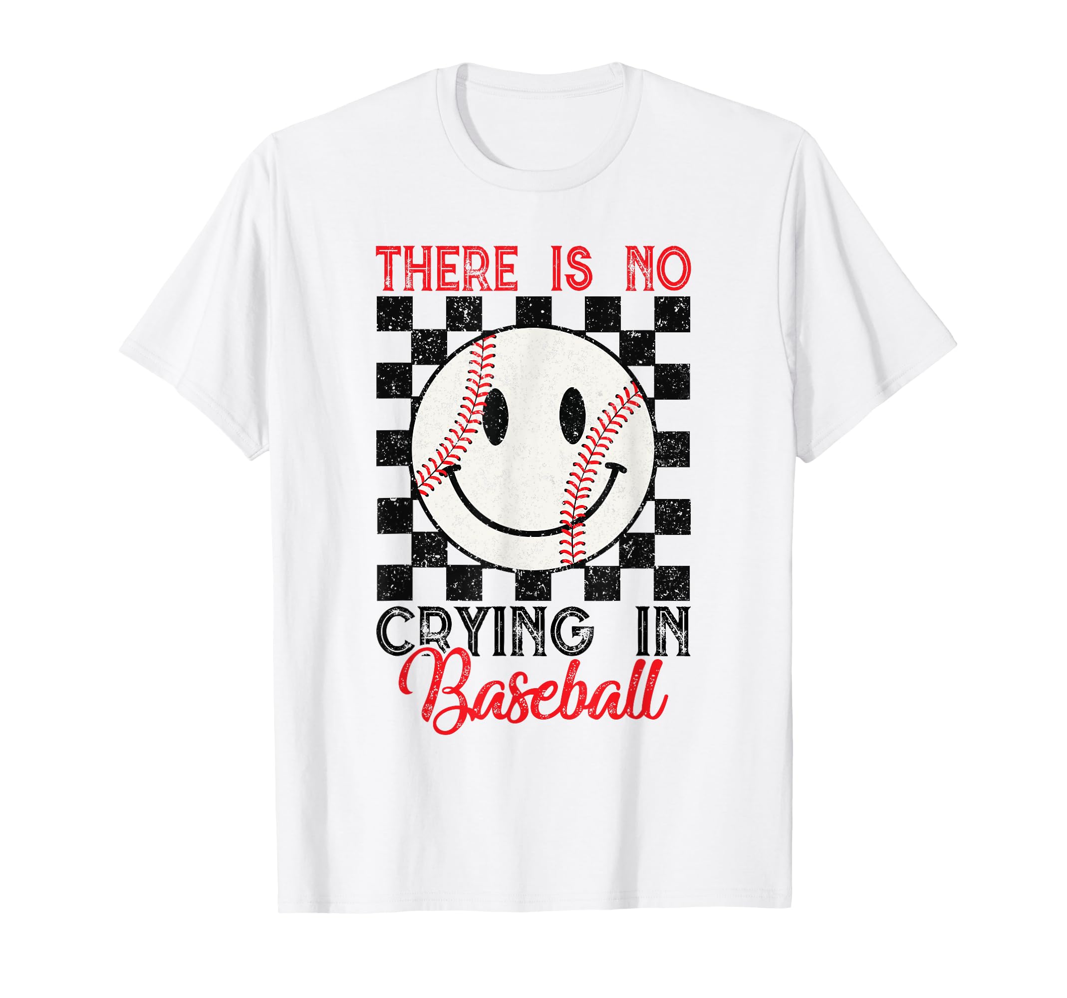 There Is No Crying Baseball Mom Dad T-Shirt - Minimalist Print Men Women - T-Shirt, Sweatshirt, Hoodie