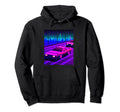 Vaporwave Car Synthwave City Vaporwave Hoodie - Graphic Print Men Women - T-Shirt, Sweatshirt, Hoodie