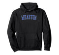 Wharton Tx Distressed Blue Varsity Hoodie - Custom Art Print Unisex - T-Shirt, Sweatshirt, Hoodie