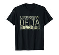 Mississippi Delta Blues Distressed T-Shirt - Custom Art Print Men Women - T-Shirt, Sweatshirt, Hoodie