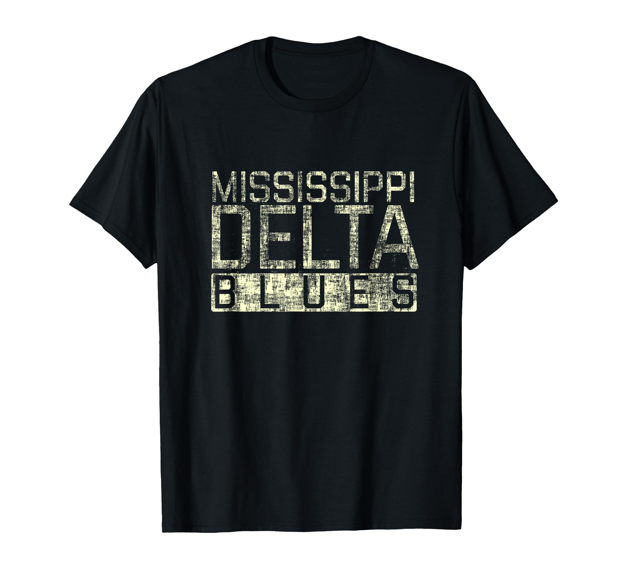 Mississippi Delta Blues Distressed T-Shirt - Custom Art Print Men Women - T-Shirt, Sweatshirt, Hoodie
