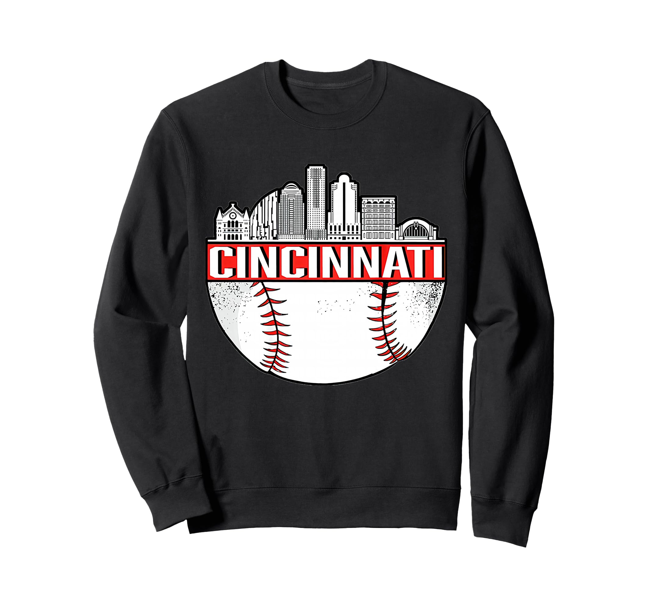 Cincinnati Ohio Skyline Sweatshirt - Minimalist Print Men Women - T-Shirt, Sweatshirt, Hoodie