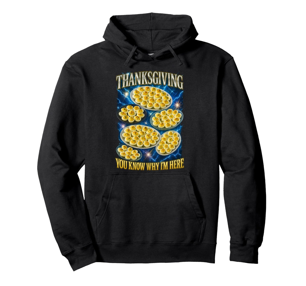 Deviled Eggs Lover Thanksgiving 90S Hoodie - Aesthetic Graphic Unisex - T-Shirt, Sweatshirt, Hoodie