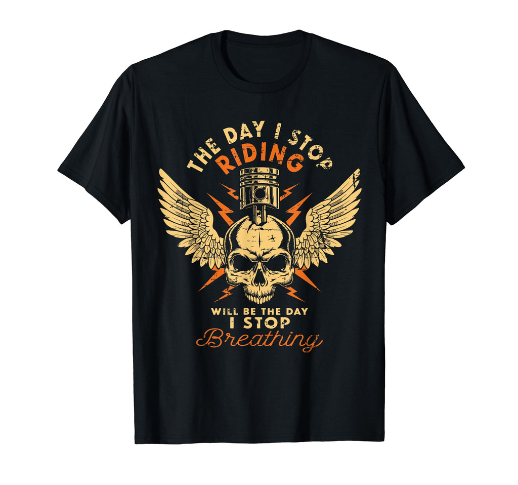 Distressed Old Biker Motorcycle T-Shirt - Casual Everyday Wear Unisex - T-Shirt, Sweatshirt, Hoodie