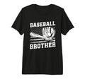 Mens Baseball Brother Tri Blend T-Shirt - Fun Novelty Design Unisex - T-Shirt, Sweatshirt, Hoodie