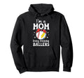 Im Mom Busy Raising Ballers Baseball Hoodie - Graphic Print Unisex - T-Shirt, Sweatshirt, Hoodie