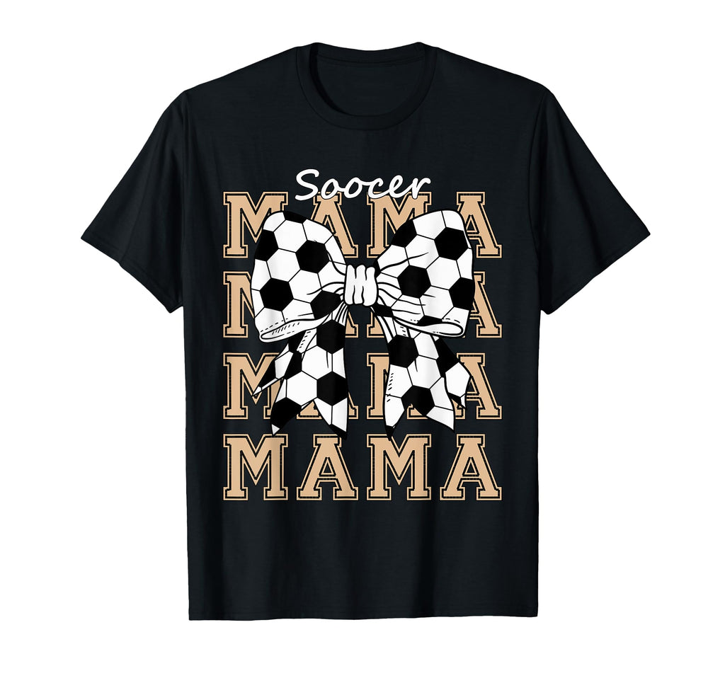 Soocer Mama Coquette Bow Game Day T-Shirt - Aesthetic Graphic Men Women - T-Shirt, Sweatshirt, Hoodie