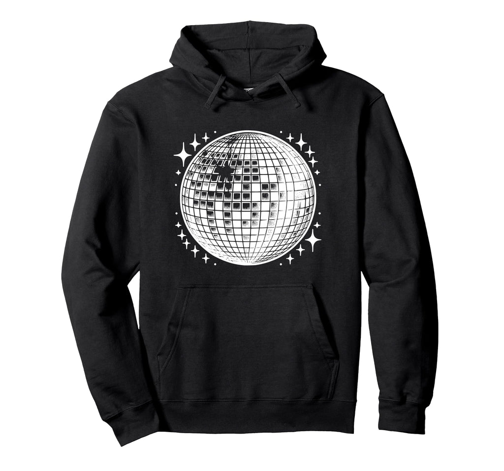 Disco Ball Hoodie - Aesthetic Graphic for Adults - T-Shirt, Sweatshirt, Hoodie
