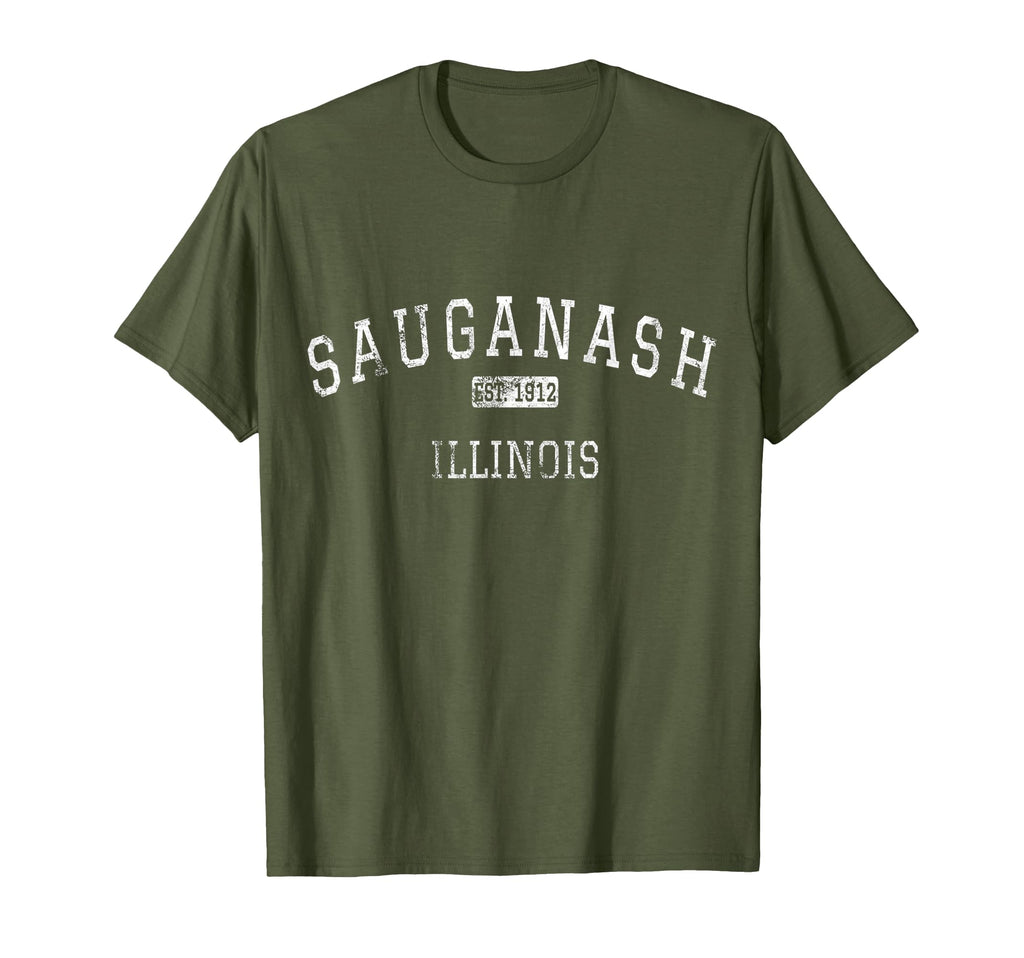 Sauganash Illinois Chicago Il T-Shirt - Casual Everyday Wear Men Women - T-Shirt, Sweatshirt, Hoodie