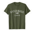Sauganash Illinois Chicago Il T-Shirt - Casual Everyday Wear Men Women - T-Shirt, Sweatshirt, Hoodie