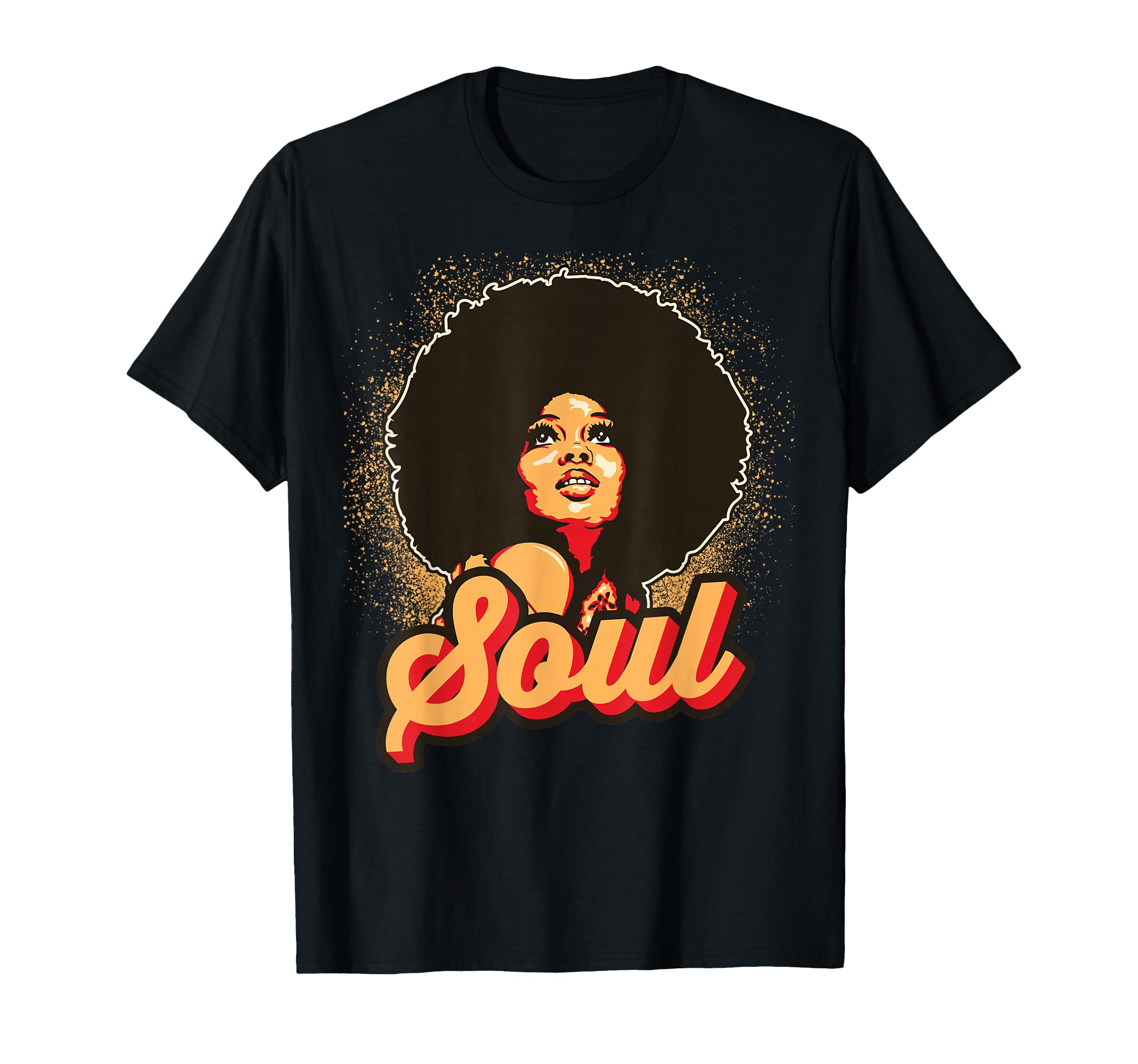 70S Funk Afro Soul T-Shirt - Custom Art Print Men Women - T-Shirt, Sweatshirt, Hoodie