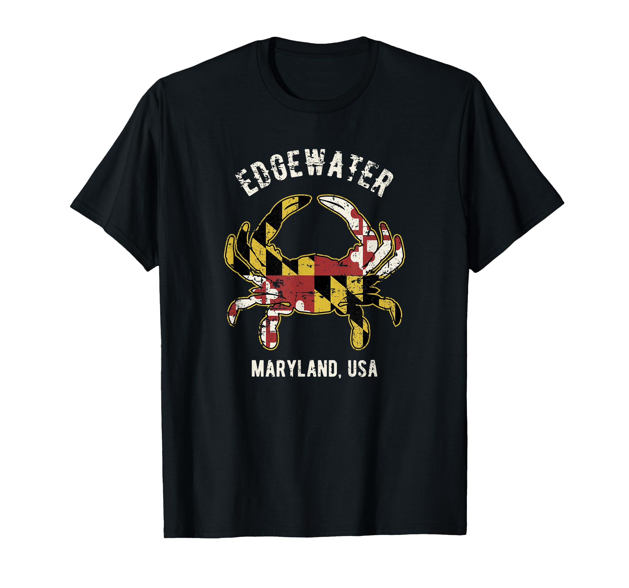 Edgewater Maryland Usa Crab T-Shirt - Aesthetic Graphic for Adults - T-Shirt, Sweatshirt, Hoodie